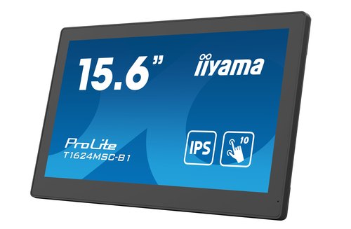 iiyama T1624MSC-B1 computer monitor 39,6 cm (15.6") 1920 x 1080 Pixels Full HD LED Touchscreen Zwart