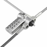 StarTech.com 2m Universeel Laptop Kabelslot, Security Kabel met Vooraf Ingesteld Combinatieslot, Compatibel met Noble Wedge&reg;/Nano/K-Slot, Cijferslot zonder Sleutel, TAA