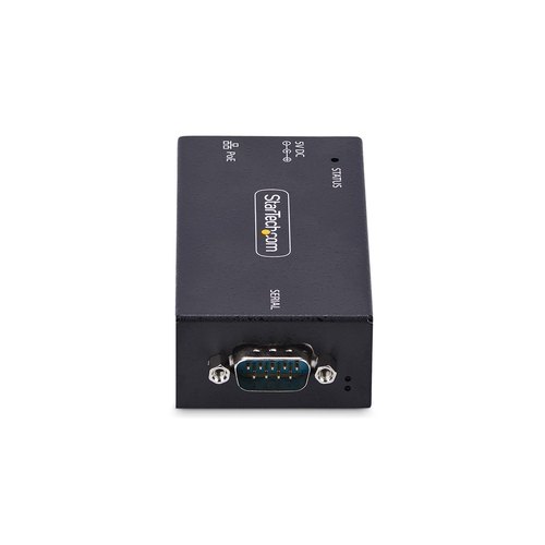 StarTech.com 1-Port Serieel naar Ethernet Adapter, 802.3af PoE, IP Serial Device Server voor Remote RS232 Apparatuur, Muur/DIN Rail Monteerbaar, RJ45 LAN naar DB9 Converter