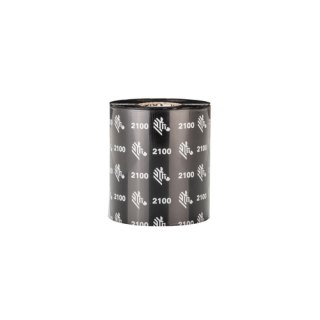 Zebra 2100 Wax thermal ribbon 450 m Zwart