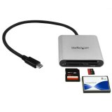 StarTech.com USB 3.0 Flash geheugen multi kaartlezer/schrijver met USB-C - SD, microSD, CompactFlash