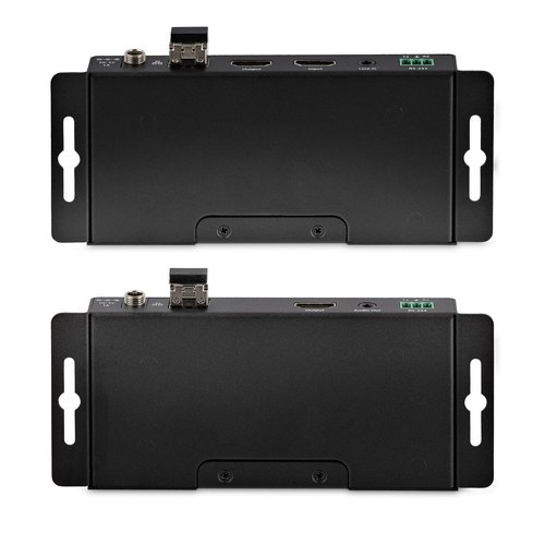 StarTech.com 4K HDMI over Fiber Extender Kit, 4K 60Hz tot 1km (Single Mode) of 300m (Multimode) LC Fiber Optic, HDR, HDCP, 3.5mm Audio/RS232/IR Extender, Transmitter & Receiver Kit, HDMI Rx/Tx