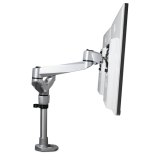 StarTech.com Dual Monitor Arm, Premium Scharnierende Bureau Monitor Beugel voor VESA Schermen tot 30" (10kg), Monitorsteun met Verstelbare Hoogte, Draaien/Kantelen/Zwenken, Klem/Doorvoertule, Zilver