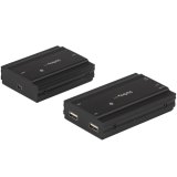 StarTech.com 4-Port USB 2.0 Extender Hub over Single CAT5e/CAT6 Ethernet Kabel (RJ45) - 100m - USB Extender Hub Adapter Kit - Metalen Behuizing - Extern Gevoed - 480 Mbps