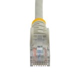 StarTech.com 15 m Cat5e RJ45 UTP Netwerkkabel zonder Uitsteeksels Grijs