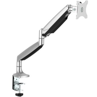 StarTech.com Monitor Arm voor VESA Scherm tot 34" (9kg), Robuuste Ergonomische Monitor Beugel, Full Motion Monitorsteun, Verstelbare Hoogte, Scharnierend, Aluminium, C-Klem/Doorvoertule, Zilver