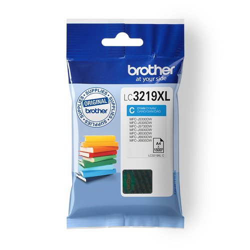 Brother LC3219XLC inktcartridge 1 stuk(s) Origineel Hoog (XL) rendement Cyaan