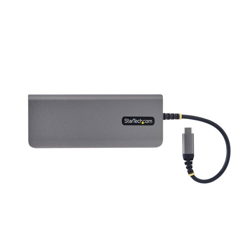 StarTech.com USB-C naar HDMI Multiport Adapter, 140W PD Charging, 4K60Hz, 3 Port USB 10Gbps Hub, SD Kaartslot, 2.5GbE, Mini Dock voor MacBook / Dell / / HP