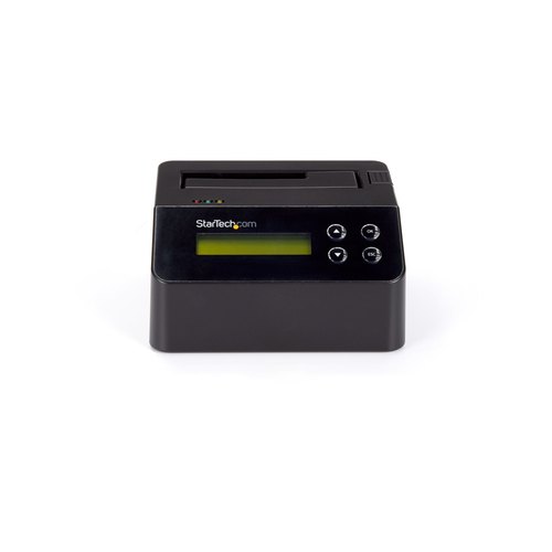 StarTech.com Single Bay Hard Drive Wisser, Standalone HDD/SSD Sanitizer/Eraser, 4Kn, USB 3.0 naar SATA III (6 Gbps), 9 Wismodi, LCD Display, Hard Disk Secure Erase Dock, DB-9 Printer Poort, TAA Compliant
