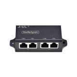 StarTech.com 2-Port Gigabit Midspan PoE+ Injector, 10/100/1000Mbps, PoE+ (802.3af/at), 30W, 1Gbps Ethernet, Wandmonteerbaar, Onbeheerde Inline Power Over Ethernet