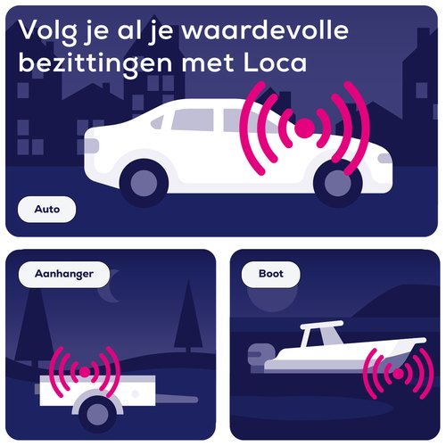 Nedsoft Loca 2 GPS tracker - Zónder abonnement – 3 jaar batterijduur – Waterdicht – 4G Future proof
