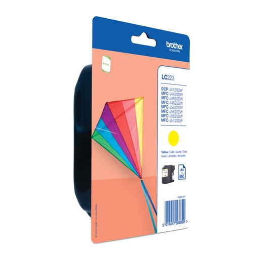 Brother LC223Y inktcartridge 1 stuk(s) Origineel Geel