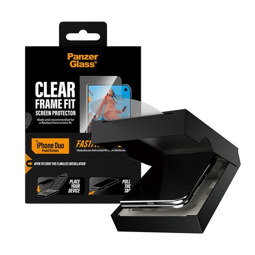 PanzerGlass ® Front Screen Protector iPhone Duo | FRAME FIT w. FASTFIT IN-A-BOX Doorzichtige schermbeschermer 1 stuk(s)
