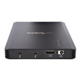 StarTech.com 4 Bay Thunderbolt 3 NVMe Behuizing voor M.2 NVMe SSD Drives, SSD M.2 Enclosure, 1x DisplayPort Video/ 2x TB3 Downstream Poorten, 40Gbps, 72W Power Supply, Externe Harde Schijf Behuizing