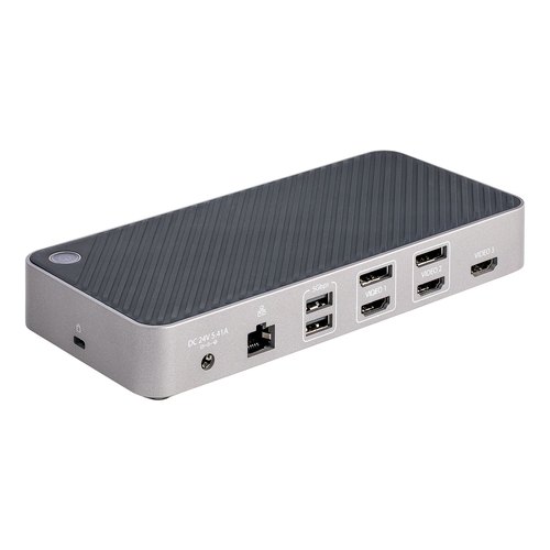 StarTech.com USB-C Triple Monitor Docking Station - HDMI/DP Triple 4k USB-C Dock - 5x USB Hub - GbE - 100W PD - Universeel Multi Monitor Docking Station - Thunderbolt 3/4 Compatibel