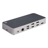 StarTech.com USB-C Triple Monitor Docking Station - HDMI/DP Triple 4k USB-C Dock - 5x USB Hub - GbE - 100W PD - Universeel Multi Monitor Docking Station - Thunderbolt 3/4 Compatibel
