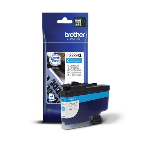 Brother LC3239XLC inktcartridge 1 stuk(s) Origineel Hoog (XL) rendement Cyaan
