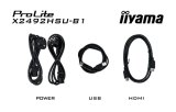 iiyama ProLite X2492HSU-B1 computer monitor 60,5 cm (23.8") 1920 x 1080 Pixels Full HD LED Zwart