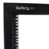 StarTech.com 2-Post 42U Mobiel Open Frame Server Rack, 19in Patchkast met Wielen en 2 Stijlen, Open Serverkast voor AV/Data/Media/IT/Netwerk Apparatuur, Computer Rack voor Thuis/Kantoor - Inclusief Wieltjes