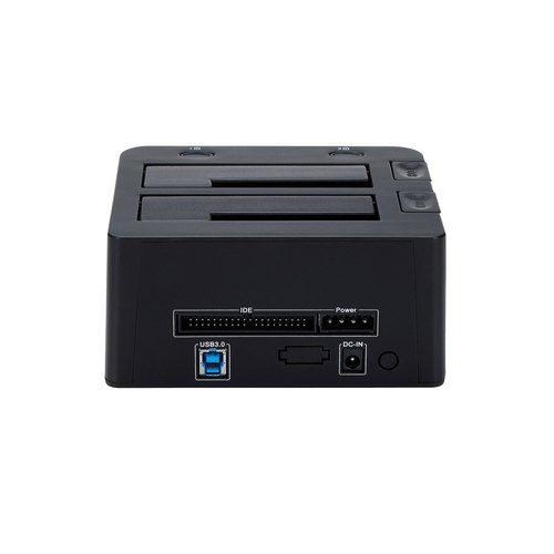 StarTech.com Dual-Bay USB 3.0 naar SATA en IDE HDD Docking Station, 5 Gbps Hard Drive Dock, Externe 2.5/3.5" SATA I/II/III en IDE (40 pin) SSD/HDD Docking Station, Hot-Swap Hard Drive Bays, Top-Loading