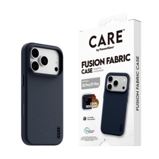 PanzerGlass CARE™ by ® Fusion Fabric Case Blue w. MagSafe iPhone 18 Pro | 17 Pro mobiele telefoon behuizingen 16 cm (6.3") Hoes Blauw