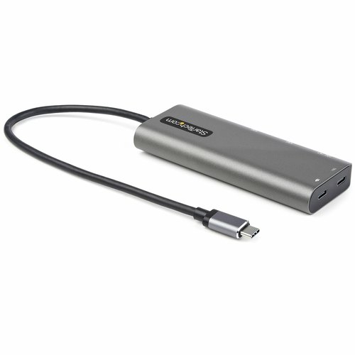 StarTech.com USB C Multiport Adapter - USB-C naar HDMI or Mini DisplayPort 4K 60Hz, 100W Power Delivery Pass-Through, 4-Port 10Gbps USB Hub - USB Type-C Mini Dock - 30cm Vaste Kabel