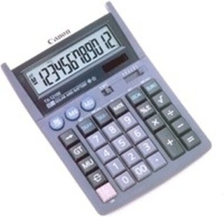 Canon TX-1210E calculator Desktop Rekenmachine met display Lila