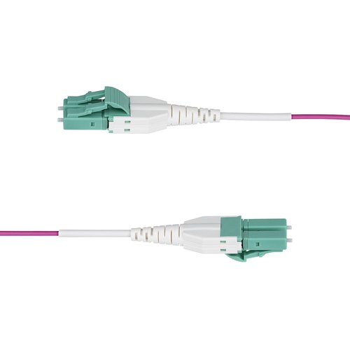 StarTech.com 5m LC naar LC (UPC) OM4 Multimode Glasvezel Netwerkkabel, Erika Violet, 50/125µm, 40G/100G, LOMMF/VCSEL, Uniboot Connector Kabel, OFNR OFNR Riser Rated