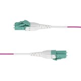StarTech.com 5m LC naar LC (UPC) OM4 Multimode Glasvezel Netwerkkabel, Erika Violet, 50/125µm, 40G/100G, LOMMF/VCSEL, Uniboot Connector Kabel, OFNR OFNR Riser Rated