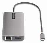 StarTech.com USB-C Triple Monitor Multiport Adapter, 5Gbps, Dual 4K 60Hz + 4K 30Hz HDMI & DisplayPort, 4-Port USB Hub, 100W PD Pass-Through, GbE, SD/MicroSD Kaartlezers