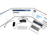 StarTech.com USB-C & USB-A Dock - Hybride Universeel Triple Monitor Laptop Docking Station DisplayPort & HDMI 4K 60Hz - 85W Power Delivery, 6x USB Hub, GbE, Audio - USB 3.1 Gen 2 10Gbps