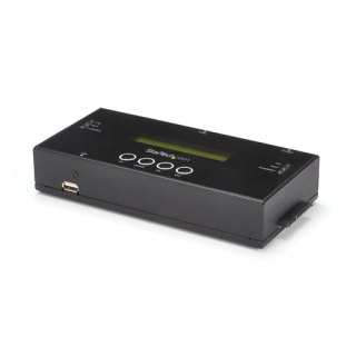 StarTech.com 1:1 Standalone Hard Drive Cloner & Wisser, SAS en SATA HDD/SSD Kloner/Copier/Eraser, Hard Disk Duplicator en Secure Erase Dock, LCD Display, TAA Compliant