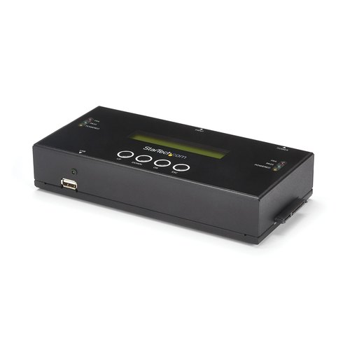 StarTech.com 1:1 Standalone Hard Drive Cloner & Wisser, SAS en SATA HDD/SSD Kloner/Copier/Eraser, Hard Disk Duplicator en Secure Erase Dock, LCD Display, TAA Compliant