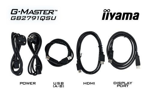 iiyama G-MASTER GB2791QSU-B1 computer monitor 68,6 cm (27") 2560 x 1440 Pixels Wide Quad HD LCD Zwart
