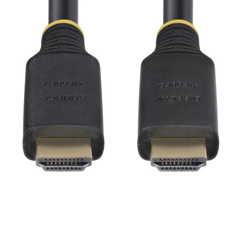 StarTech.com 15m Actieve High Speed HDMI Kabel, 4K 60Hz/1440p 144Hz, HDR10/HDCP 2.2/ARC, 18Gbps, UHD HDMI 2.0 Kabel voor TV/Monitor/Display, TPE Mantel