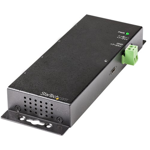 StarTech.com 4 Port USB C Hub 10Gbps - Industrial USB-C Hub - 2x USB-C & 2x USB-A - ESD Overspanningsbeveiliging - USB-C of USB-A Host - Monteerbare Metalen USB 3.2 Gen 2 Type-C Hub met Voeding