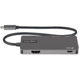 StarTech.com USB C Multiport Adapter - USB-C naar 4K HDMI, 100W Power Delivery Pass-through, SD/MicroSD Slot, 3-Port USB 3.0 Hub - USB Type-C Mini Dock - Lange (30cm) Kabel