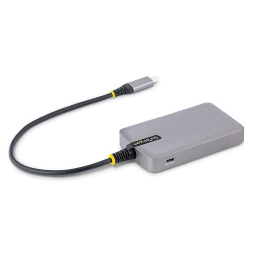 StarTech.com 3-Port USB-C Hub met Ethernet, 3x USB-A , Gigabit Ethernet RJ45, USB 3.0 5Gbps, Bus-Powered, 30cm Kabel, Compacte Laptop USB Type-C Hub Adapter met GbE, Micro USB Voeding