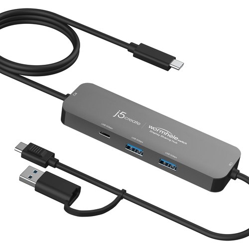 j5create Wormhole Switch™-hub voor delen van display