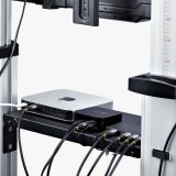 StarTech.com Verrijdbare TV Standaard op Wielen voor 60-100inch Flat Screens tot 100kg, In Hoogte Verstelbaar via Krukas, Mobiele Televisie Standaard/Trolley