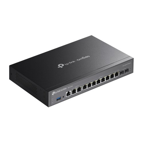 TP-Link Omada ER7412-M2 bedrade router 2.5 Gigabit Ethernet, Gigabit Ethernet Zwart