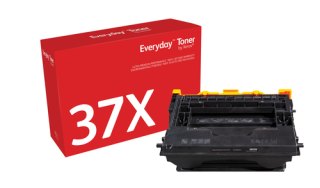 Everyday Zwart Toner compatibel met HP 37X (CF237X), High capacity