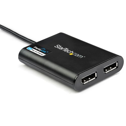 StarTech.com USB-naar-Dual DisplayPort-adapter - 4K 60Hz - USB 3.0 (5 Gbps)