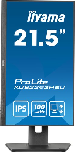 iiyama ProLite XUB2293HSU-B7 computer monitor 54,6 cm (21.5") 1920 x 1080 Pixels Full HD LED Zwart
