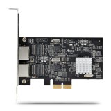 StarTech.com 2-Port 2.5Gbps NBASE-T PCIe Netwerkkaart, Intel I225-V, Dual-Port Computer Ethernet Adapter, Multi-Gigabit NIC, PCI Express Server LAN Kaart, Desktop Ethernet Interface