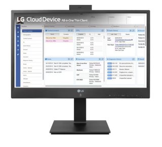LG 24CR661N-2P Intel® Pentium® N6005 60,5 cm (23.8") 1920 x 1080 Pixels All-in-One thin client 8 GB DDR4-SDRAM 16 GB eMMC Windows 10 IoT Enterprise Wi-Fi 6 (802.11ax) Zwart