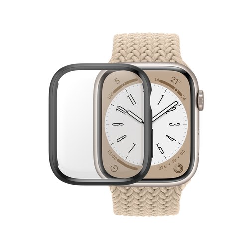 PanzerGlass ® Full body Case Apple Watch Series 9 | 8 | 7 | 45mm | Black Doorzichtige schermbeschermer 1 stuk(s)