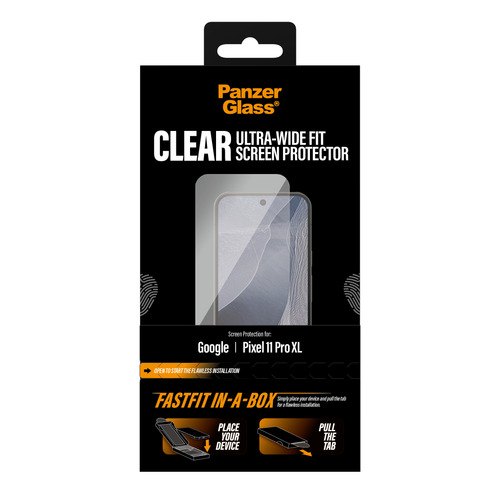 PanzerGlass ® Screen Protector Google Pixel 11 Pro XL | Ultra-Wide Fit w. FASTFIT IN-A-BOX Doorzichtige schermbeschermer 1 stuk(s)