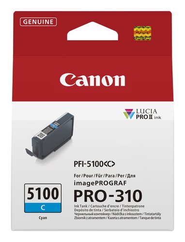 Canon PFI-5100 C inktcartridge 1 stuk(s) Origineel Cyaan