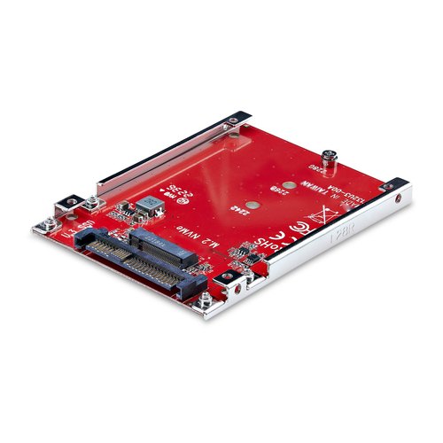 StarTech.com M.2 naar U.3 Adapter voor M.2 NVMe SSDs, PCIe M.2 Schijf naar 2.5inch U.3 (SFF-TA-1001) Host Adapter/Converter, TAA Compliant, 2.5" Drive Form Factor